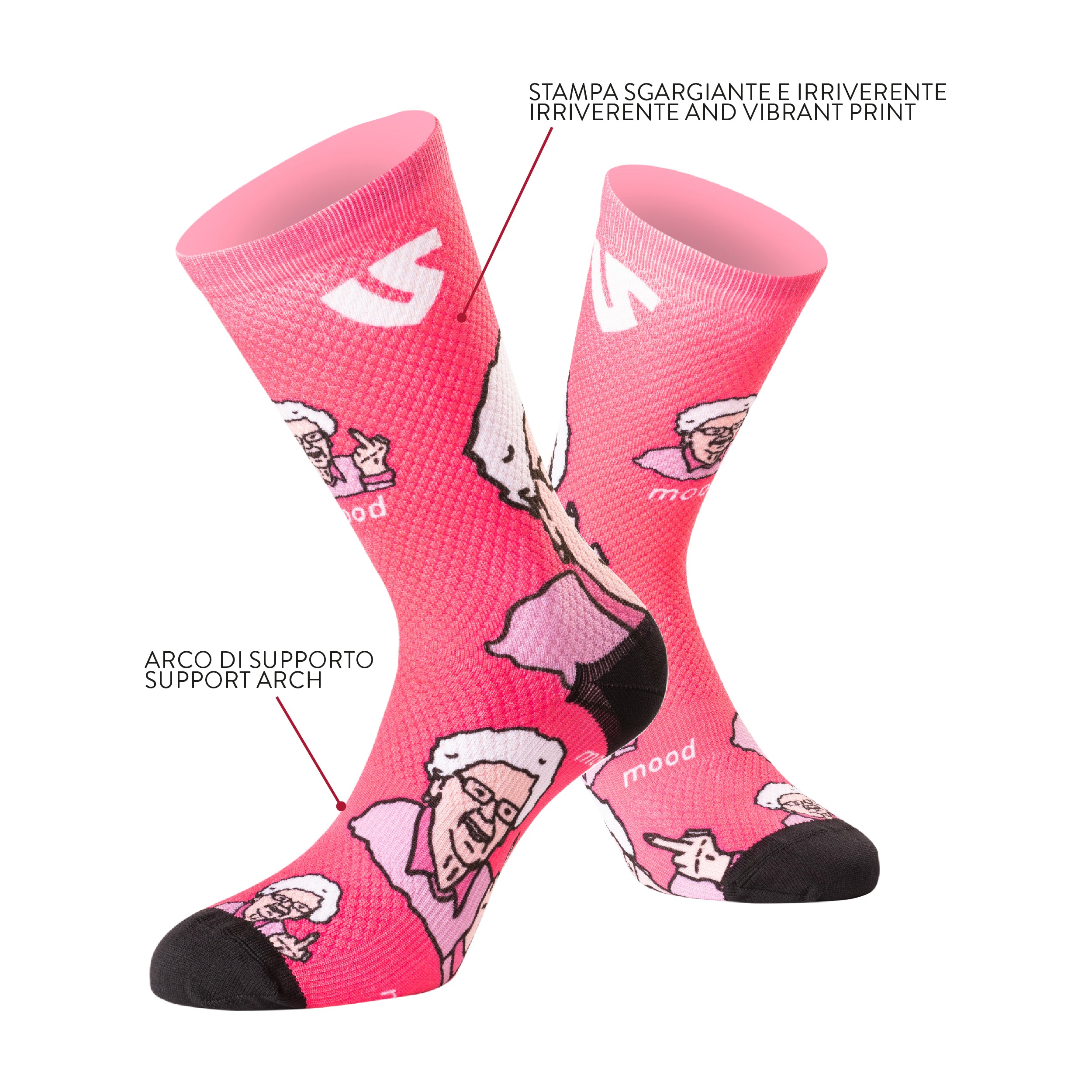 Under Shield® GRANNY PINK Sports Socks