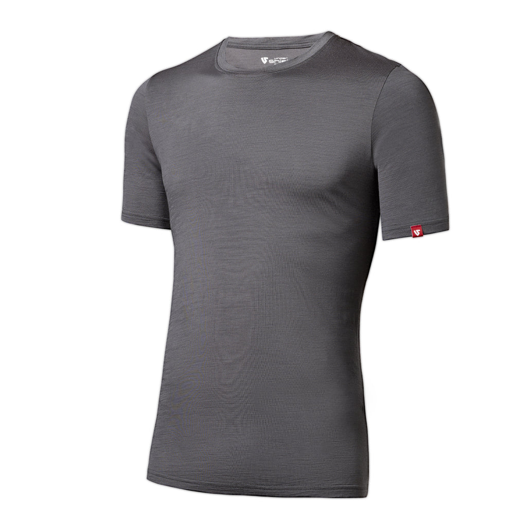 Short-sleeved Merino Wool Sweater - MEN