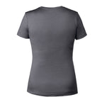 Kurzärmeliger Merinowollpullover - Damen