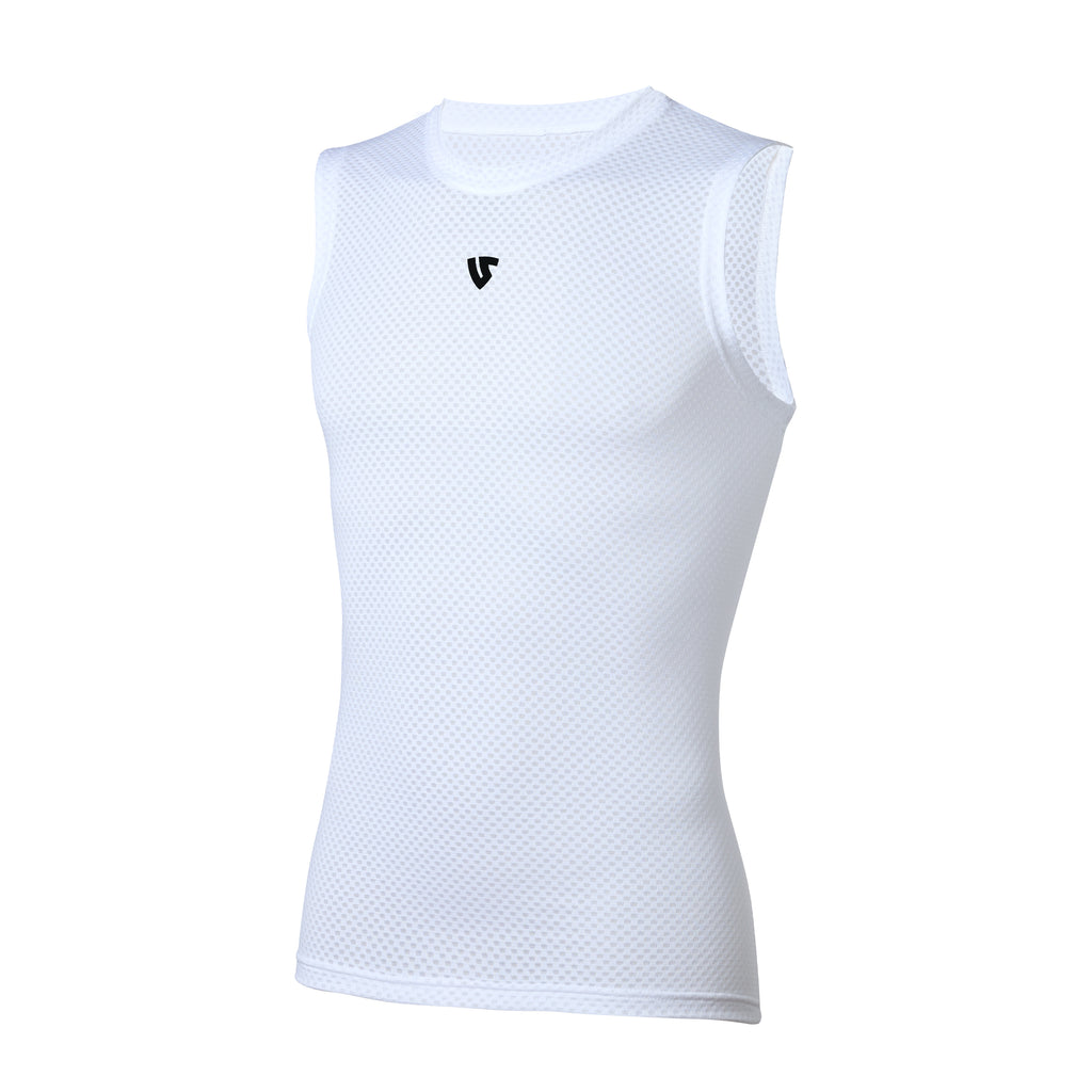 Under Shield® HERO Ärmelloses, ultraleichtes Mesh-Tanktop, weiß
