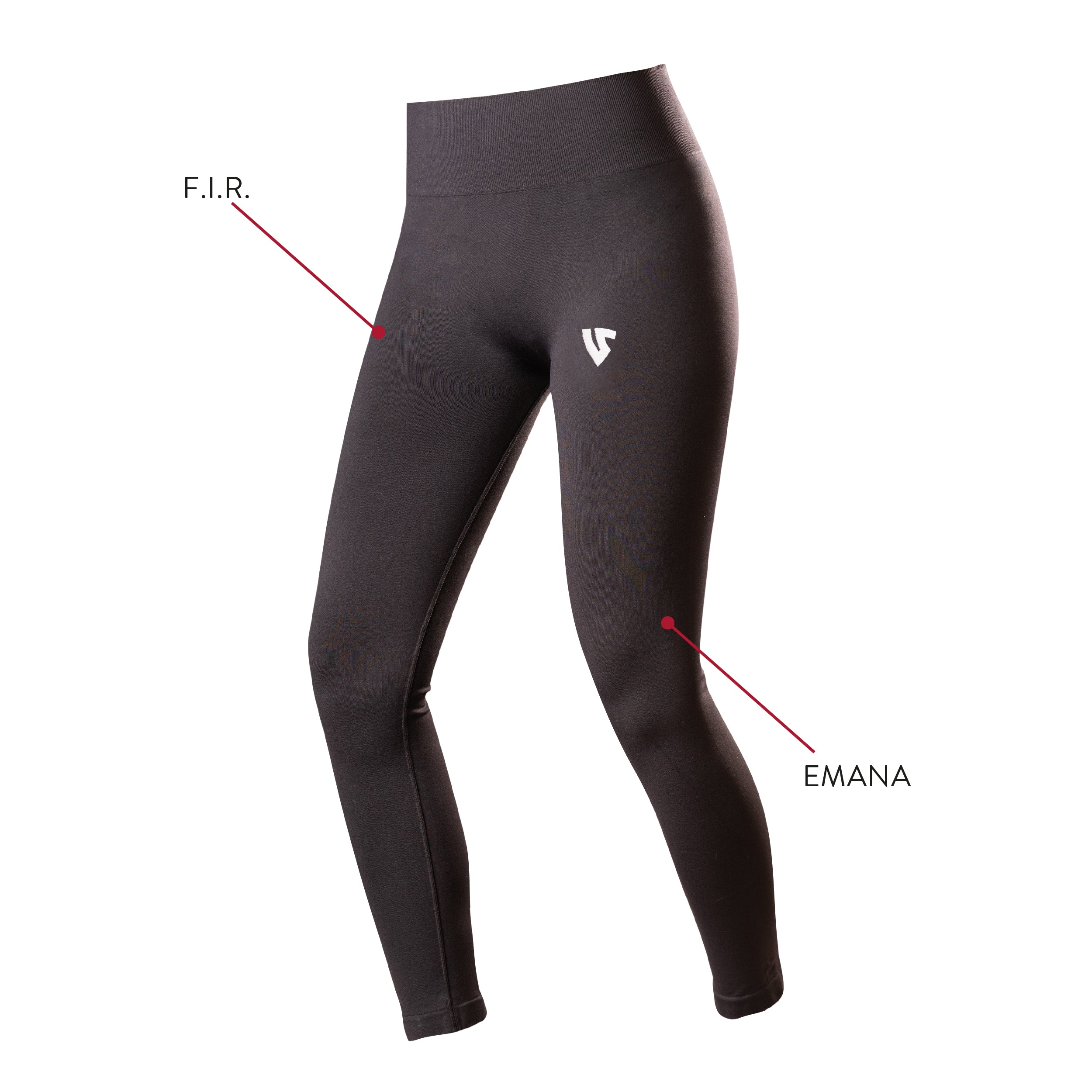 Leggings microcircolazione sportivo Under Shield® EMANA - MOON