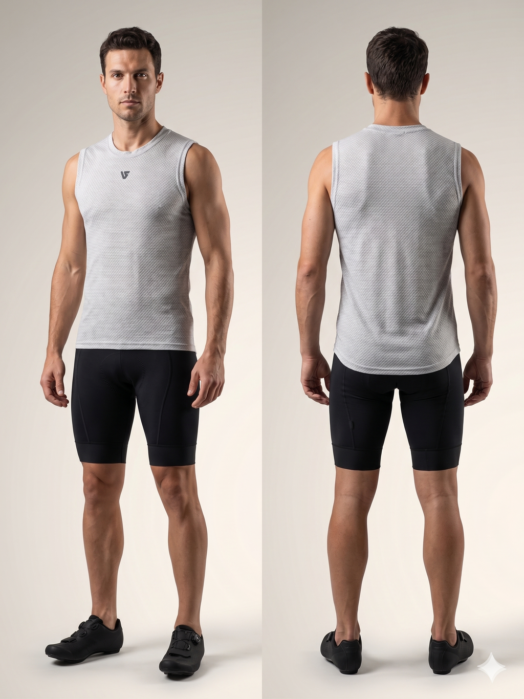 Under Shield® HERO Ärmelloses, ultraleichtes Mesh-Tanktop, weiß