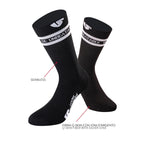 Under Shield® Q SKIN STRIPES Schwarze Sportsocken