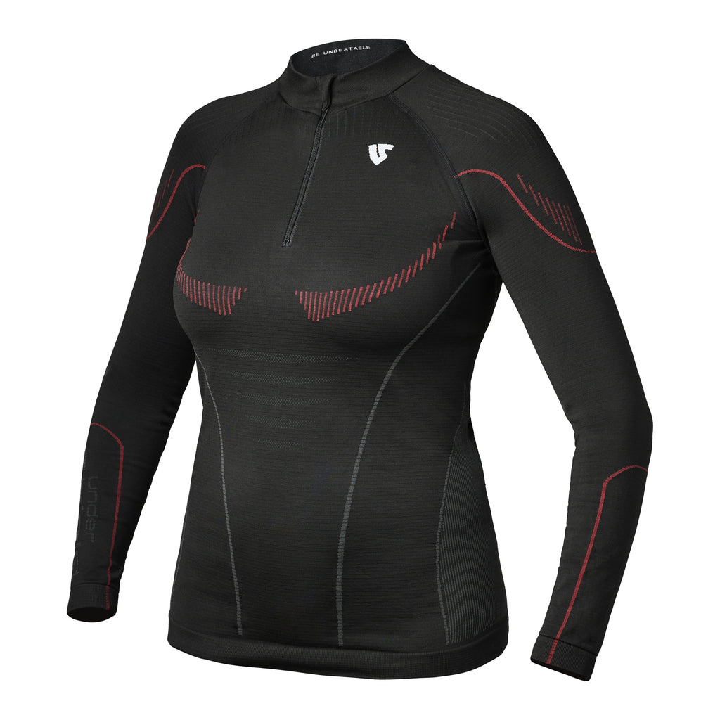 Under Shield® HERO LONG SLEEVE ZIP WARM technical long-sleeve shirt