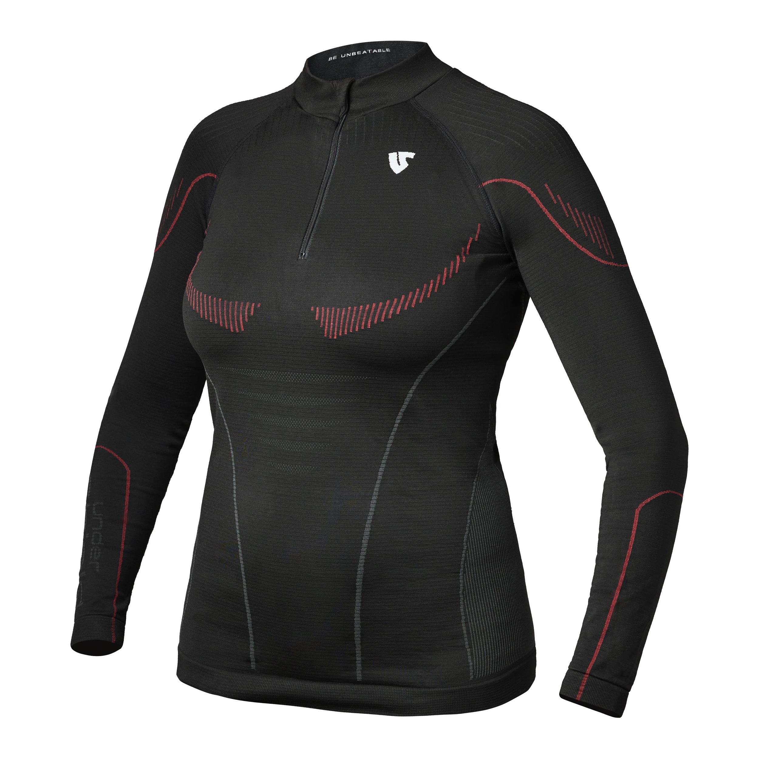 Under Shield® HERO LONG SLEEVE ZIP WARM technical long-sleeve shirt