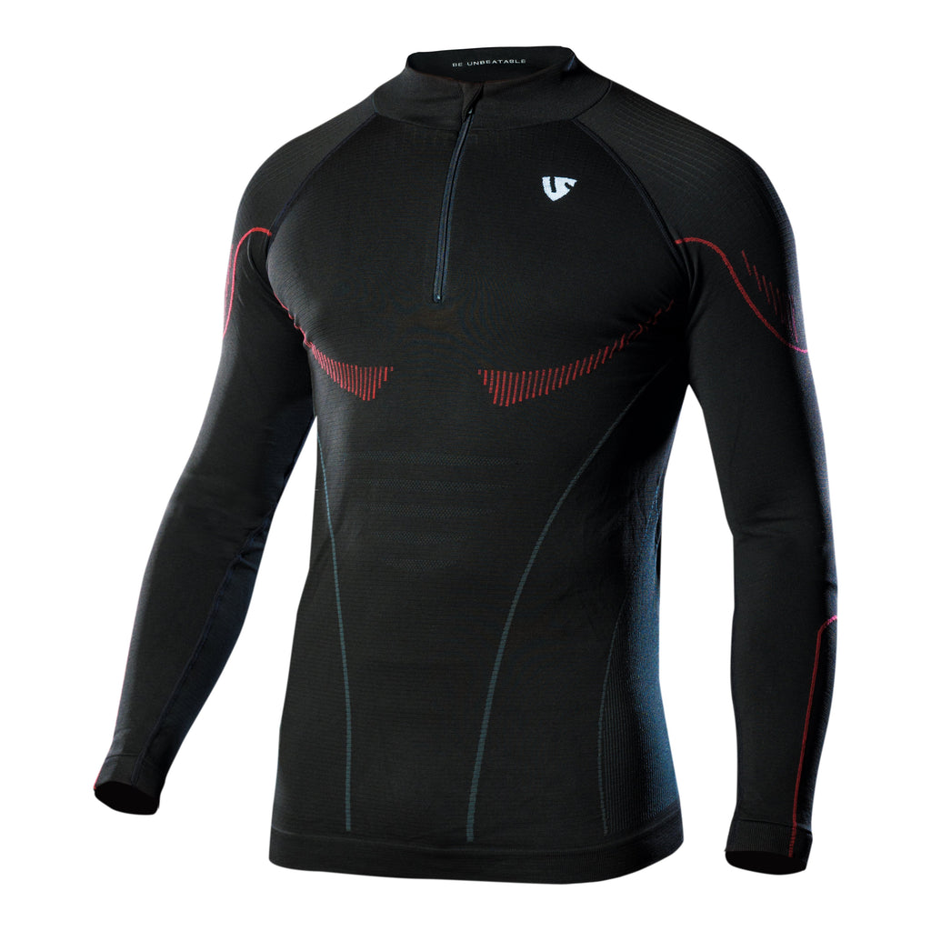 MAGLIA MANICHE LUNGHE CON ZIP - HERO LONG SLEEVE ZIP WARM - 0