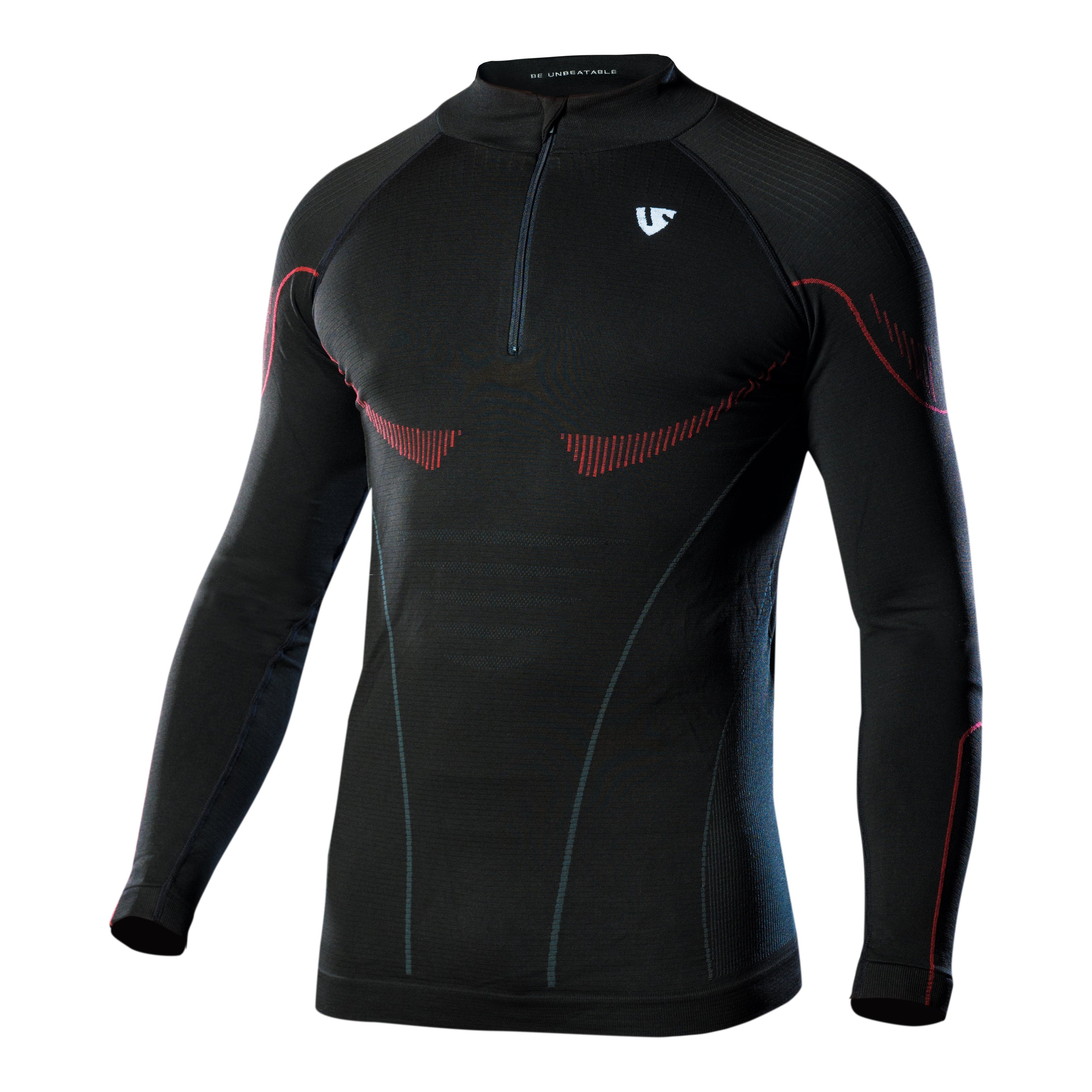 MAGLIA MANICHE LUNGHE CON ZIP - HERO LONG SLEEVE ZIP WARM - 0